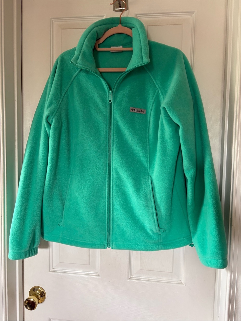 Columbia Women’s Bright Green Full-Zip Fleece Jacket
